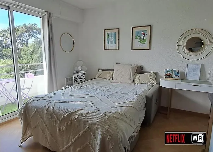 公寓 Darmaillacq Avec Balcon, Parking, Netflix 绍莱